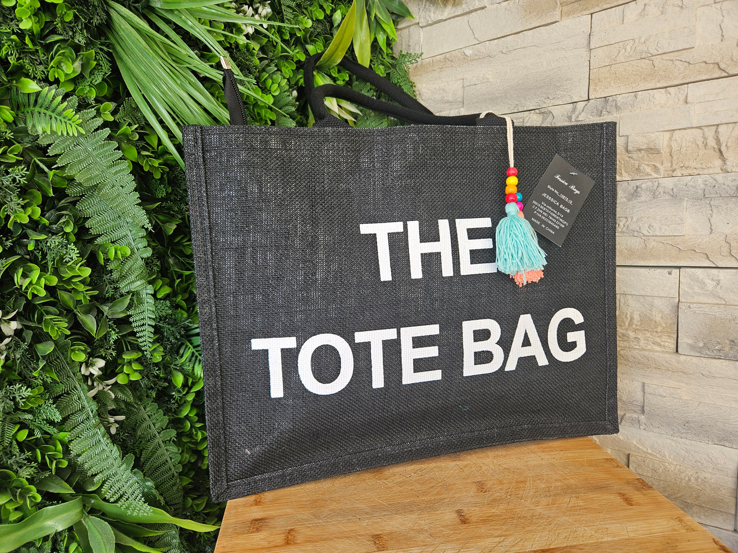 Sac tote pompon