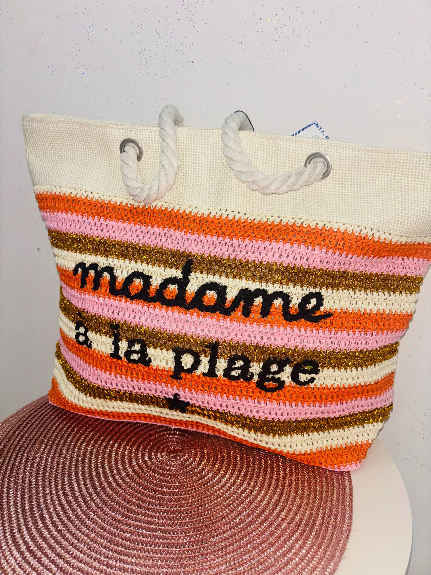 Sac plage xxl avec fermeture