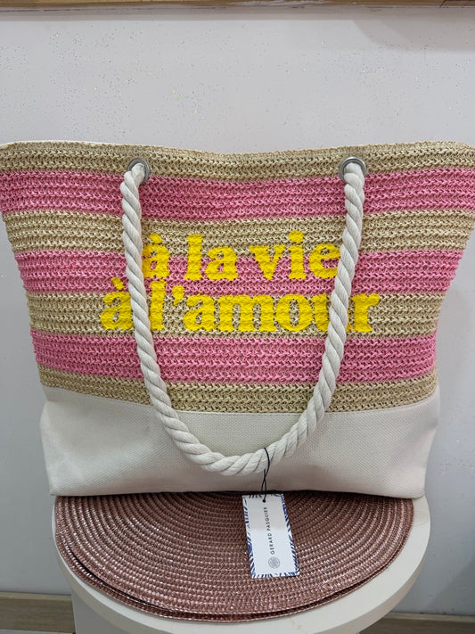 Sac plage xxl a la vie a l’amour