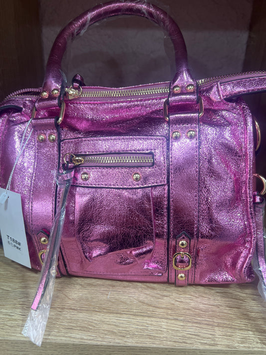 Sac brillant rose